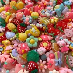 プラパーツ　リボン　花　動物　キャラクター　デコパーツ　かわいい　新品