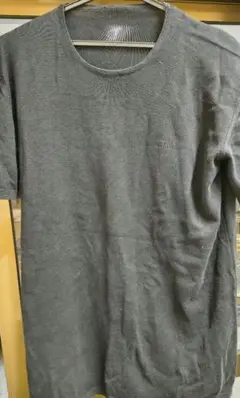 ARMANI ブラック　黒　 無地 Tシャツ