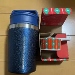 スターバックス ステンレスボトルSTANLEY ネイビー 2022クリスマス