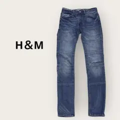 H＆M COACHELLA レディーススキニーストレッチデニム　バイカーデニム