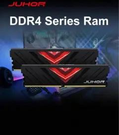 JUHOR DDR4 16GB 3200MHz ブラック デスクトップ用メモリ