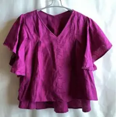 最終価格✴︎【美品】URBANRESEARCH 麻100% 紫プルオーバー