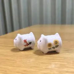 豚さん箸置き　蚊取り線香　スイカ　ひまわり　金魚　オブジェ　ナチュラルキッチン