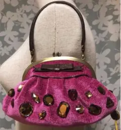 Think Bee! Just Heart ビジューがま口 ハンドバック・ポーチ
