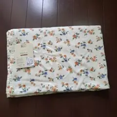 新品タグ付花柄フラワーベビータオルケット⭐️85×115サイズ