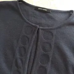 pierre cardin 紺ボレロカーディガンL