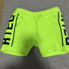RTEG 蛍光グリーン ハーフパンツ 100 ふわふわ生地