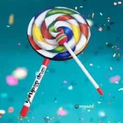 ロリポップドラム　ハンドドラム　フットタンバリン　キャンディー　でんでん太鼓