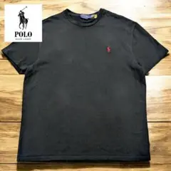 POLO ポロラルフローレン 黒 Tシャツ ポニー 刺繍 現行タグ