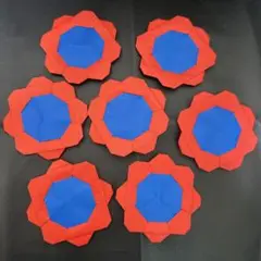 メダル 折り紙 記念メダル ごほうびメダル ハンドメイド 20枚セット 赤青