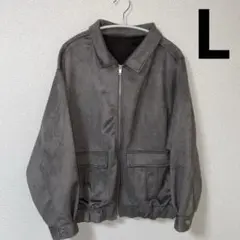 【美品】しまむら ジップアップスウェードブルゾン