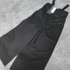 ユニクロ　リネンブレンドサロペット　ブラック　S 未使用