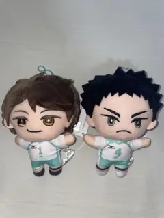ハイキュー　みにコレ　ぬいぐるみマスコット　及川徹　岩泉一　2種セット
