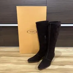美品 Tod's トッズ ★ ロングブーツ ブラウン