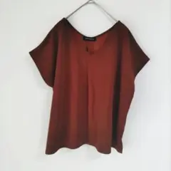 〈アーバンリサーチ〉半袖カットソー　茶色系　Ｖネック　Ｆ