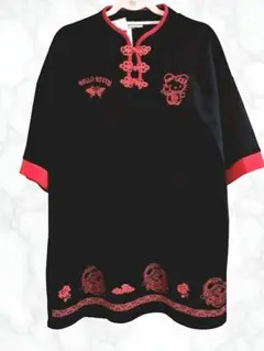 新品 ハローキティ チャイナ風 刺繍 トップス ブラウス アベイル Avail