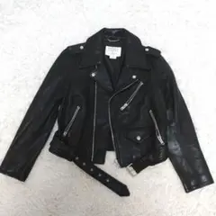 極美品✨kate spade ケイトスペード ライダースジャケット レザー S