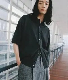 T/C BASIC HALF SLEEVE KNIT SHIRT S