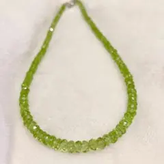 高品質ペリドットネックレス
