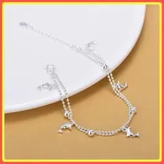 ⭐️フォロー割⭐️ブレスレット シルバー イルカ S925 #C11-1