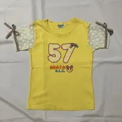 イエローTシャツ 57プリント LL