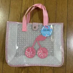 さくらんぼ　チェリー　プールバッグ　スパンコール