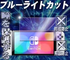 【目疲れ低減】ブルーライトカットフィルムNintendo switch OLED