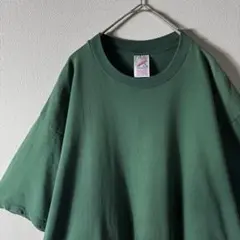 雰囲気抜群‼️90s JERZEES サンフェード 無地 グリーン XL 古着