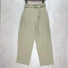 RURU デザインベルトワイドパンツ　美品　M