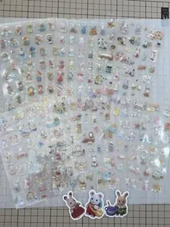 シルバニアファミリー ホログラムシール クリアシール 6シート⭐︎おまけ付き