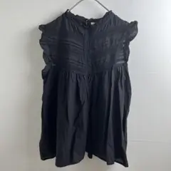 RETRO GIRL レトロガール レース コットン ノースリーブ トップス M