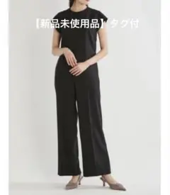 【新品未使用】ミラオーウェン　フレンチスリーブ　オールインワン