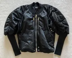 ディーゼル DIESEL ボリューム袖 ブルゾン 黒 ブラック