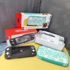 任天堂 Switch Lite グレー 256GB SDカード ポーチケース付き