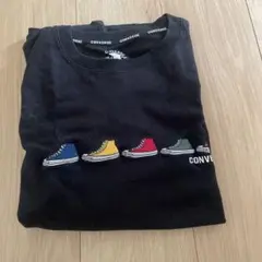 CONVERSE スニーカー刺繍 長袖Tシャツ L