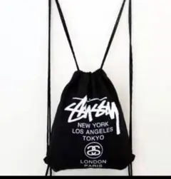 stussy ステューシー ナップサックリュックバックパック　黑