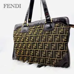 美品✨フェンディ FENDI トートバッグ ビジネスバッグ ズッカ柄 キャンバス