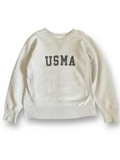 2614ビームスチャンピオン 復刻 USMA プリントクルーネックスウェット 2614ビームスチャンピオン 復刻 USMA プリントクルーネック