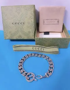 GUCCI インターロッキング ブレスレット Gロゴ