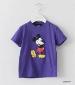 KID'S/DISNEY/MICKEY MOUSE/プリントTee パープル