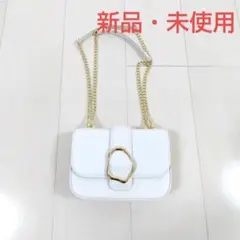 新品未使用【オリエンタルトラフィック】ミニフラップショルダーバッグ ホワイト