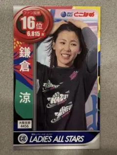 ボートレース常滑 レディースオールスター開催記念トレカ 鎌倉涼選手