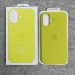 「新品未使用」iPhone 16 シリコンケース イエロー MagSafe