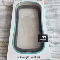 【匿名配送】Google Pixel 8a 耐衝撃クリアケース ダークグレー