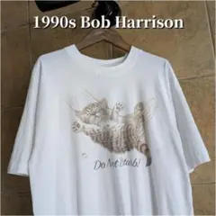 90s Bob Harrison　猫　アニマル　Tシャツ シングルステッチ