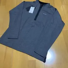 ブリーフィング BRIEFING LS HALF ZIP SHIRT チャコール