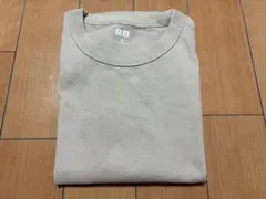 【新品未使用】UNIQLO ユニクロ クルーネックTシャツ ベージュ Mサイズ