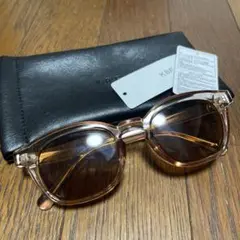 【美品】KBF クリアピンク ラウンド型サングラス 今季購入
