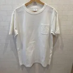 【美品】Champion ホワイト Tシャツ ポケット付き