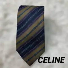 極美品 ✨CELINE セリーヌ 高級シルクネクタイトリオンフTriomphe